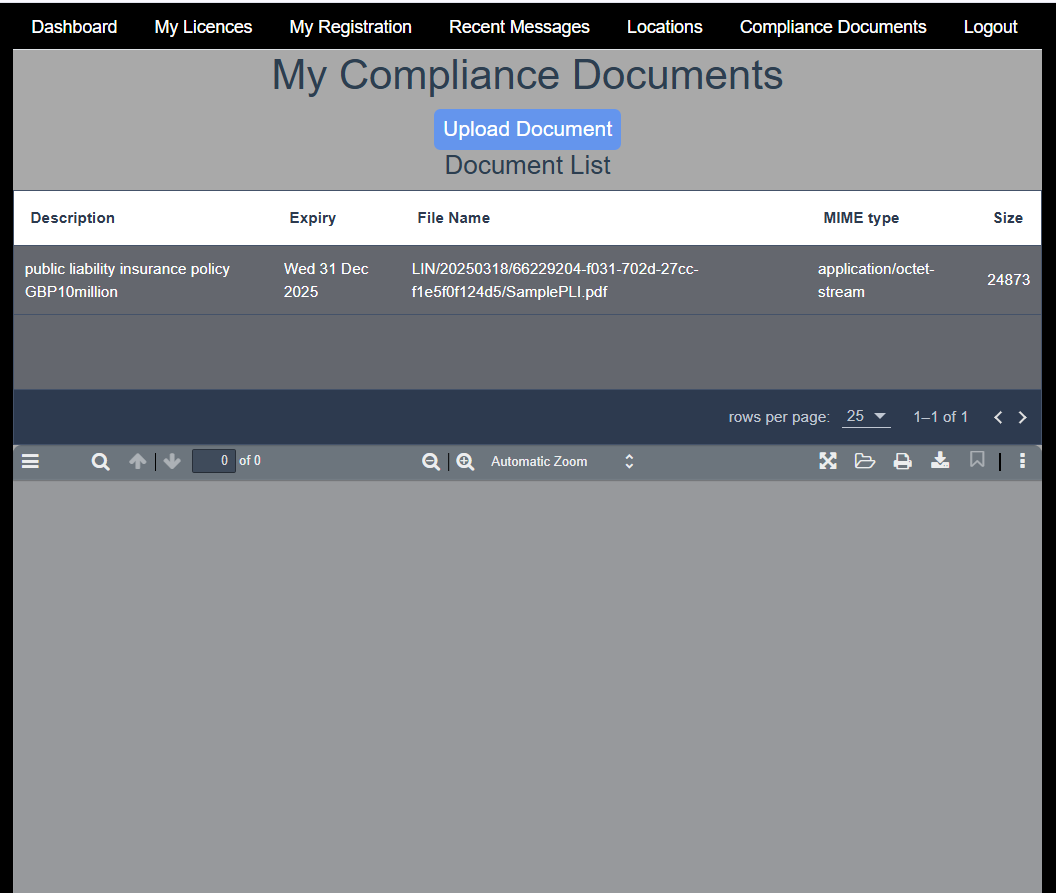 view compliance pdf doc