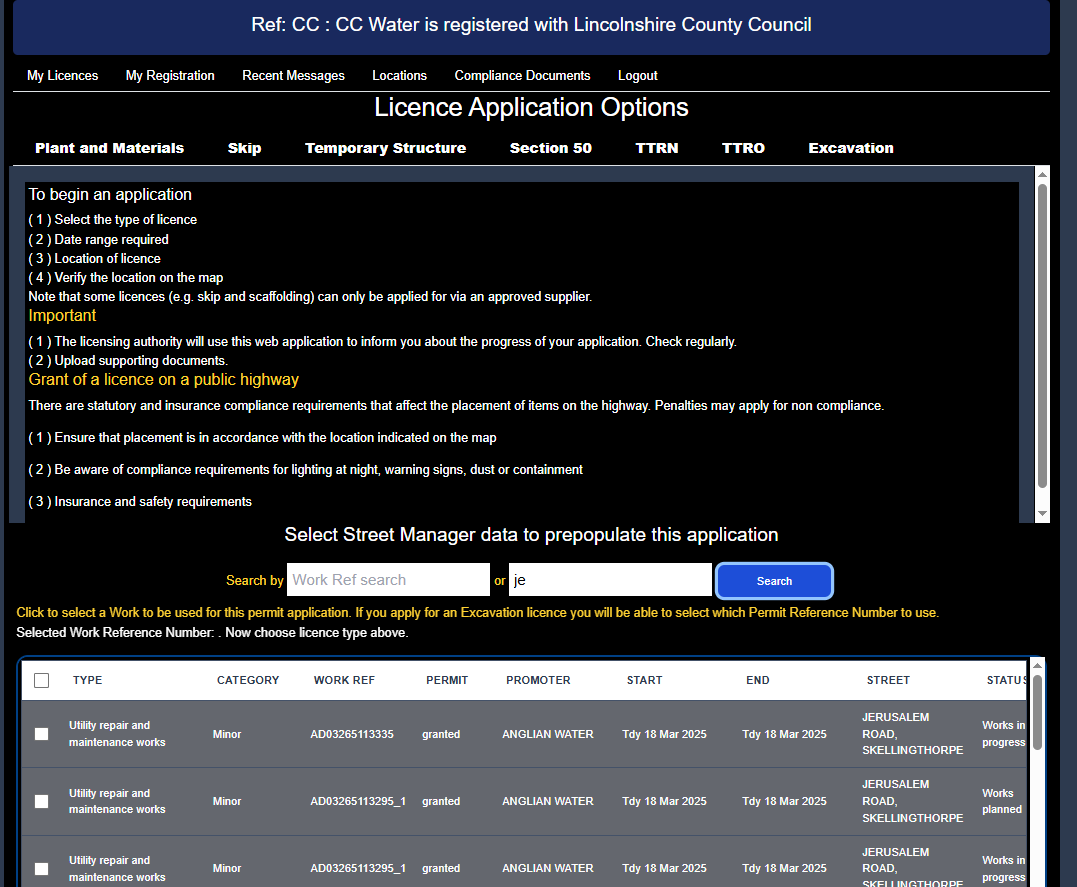 Find a Street Manager works