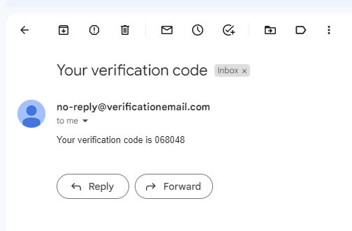 Sign up one time code
